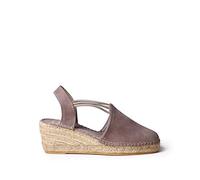 Espadrille Femme en Daim - TREMP - Taupe, 39 EU