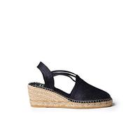 Espadrille Femme en Soie et Coton - Turia - Noir, 42 EU