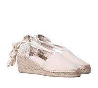 Espadrille Femme en Toile de Coton - Valencia - Ecru, 39 EU