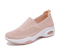Espadrille Femmes Baskets décontractées à Enfiler,Plateforme épaisse,Tissu en Respirante,Chaussures de Marche Confortables et rembourrées