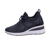 Espadrille Femmes Chaussures décontractées pour Femmes,Baskets Tendance avec Lacets en Strass,Chaussures de Marche Respirantes,légères et Confortables pour Un Usage Quotidien
