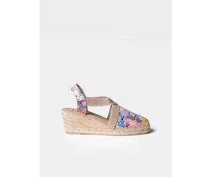 Espadrille fermée à talon compensé moyen | TELVA-PM 35