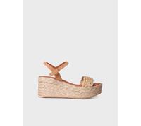 Espadrille haute pour femme en jute et croûte de cuir - ROSALIA | ROSALIA 41