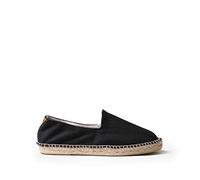 Espadrille Homme en Tissu Coton - MONTGRI - Noir, 43 EU