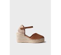 Espadrille pour femme à semelle compensée en cuir | MAGDA-P 35