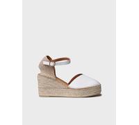 Espadrille pour femme à semelle compensée en cuir | MAGDA-P 36