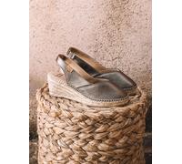 Espadrille pour femme en cuir avec semelle compensée pour un chaussant plus large | TERMAL 39