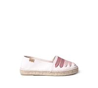Espadrille pour Femme en Tissu de Coton - Rose - Rose, 43 EU