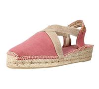 Espadrille vegan plate pour femme et tissu de coton | VERDI-V 35