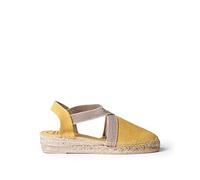 Espadrille pour Femme en Tissu de Coton - Verdi-V - Jaune, 38 EU