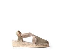Espadrille pour Femme en Tissu de Coton - Verdi-V - Kaki, 41 EU
