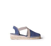Espadrille pour Femme en Tissu de Coton - Verdi-V - Marine, 36 EU