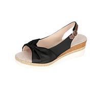 Espadrille Sandales Femme Été Chaussures Compensées Talon Chaussure Compensé Semelles Plateforme Sandale à Bout Ouvert Chic Confort Sandales à Boucles Sandales et Mules pour Femmes Sandale de Voyage