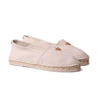 Espadrille Unisexe en Tissu Coton - BLANES-ER Ecru, 37 EU