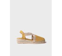 Espadrille vegan plate pour femme et tissu de coton | VERDI-V 34