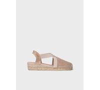 Espadrille vegan plate pour femme et tissu de coton | VERDI-V 35