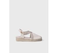 Espadrille vegan plate pour femme et tissu de coton | VERDI-V 38