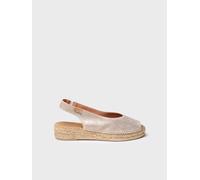 Espadrilles à bout ouvert pour femme et cuir brillant | ERICA-AS 42