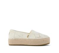 Espadrilles Ã plateforme femme Toms Valencia Beige 36,5