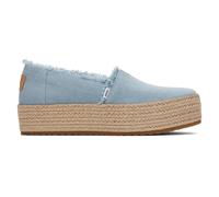 Toms Valence Femmes Plateforme Espadrilles Été Chaussures Bleu Pastel