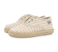 Espadrilles Beiges en Coton RECY vec IMPRIMÉ À Rayures pour BÉBÉ VITTUONE