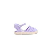 Espadrilles brodées à boucle lilas 22