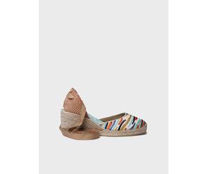 Espadrilles brodées compensées pour femme | CASTELL 44