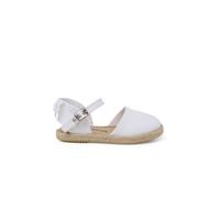 Espadrilles Cérémonie Nœud Arrière En Gros-grain Blanc 24