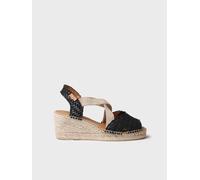 Toni Pons Salina Esparto Wedge Sandals Noir EU 39 Femme