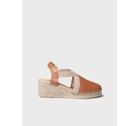 Espadrilles compensées et cuir pour femme avec élastiques conçus pour un ajustement plus large | TUNDRA 36