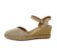Espadrilles compensées - Femme - VERBENAS - Daim Beige - Boucle 38