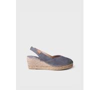 Espadrilles compensées fermées pour femme en daim | BETTY-A 45