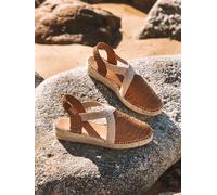 Espadrilles compensées fermées pour femme et cuir tressé | SIRACUSA 36