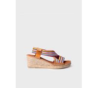 Espadrilles compensées pour femme avec bandes élastiques | TINA 45