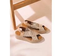 Espadrilles compensées pour femme avec lanières élastiques multicolores | MASAI 40