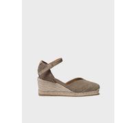Espadrilles compensées pour femme en toile de coton | CLARA 36