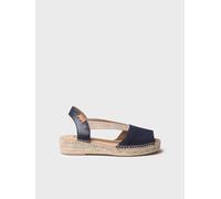 Espadrilles compensées pour femme et cuir avec élastiques pour un ajustement plus large | TALA 35