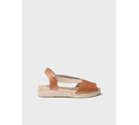 Espadrilles compensées pour femme et cuir avec élastiques pour un ajustement plus large | TALA 42