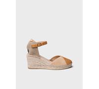 Espadrilles compensées pour femme et daim bicolore | BERAL 37