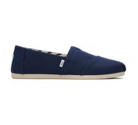 Espadrilles coupe large en toile de coton recy emme Toms Alpargata Bleu 35,5