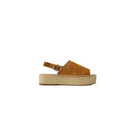 Espadrilles cuir suÃ©dÃ© femme Odaje Maya Marron 36