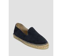 Espadrilles En Daim Bleu Marine Pour Hommes Manebi Hamptons Flat Espadrilles K15c0-patriotblue