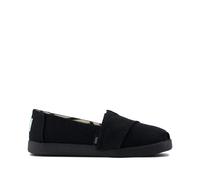 TOMS Alpargata Classic Semelle de Mocassin, Toile Heritage Noire, 37.5 EU