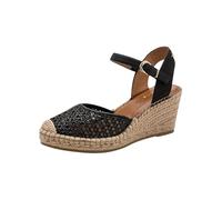 Espadrilles femme Tamaris à talon compensé noir 36 EU