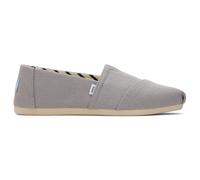 TOMS Alpargata Wide, Semelle de Mocassin, Drizzle Grey Wide Recycled Cotton Canvas,
