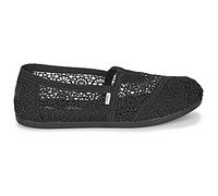 TOMS Chaussures Alpargata Moroccan Crochet Mocassin plat sans lacets Femme Noir 38 EU
