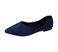 Espadrilles Homme Dames été Mode Couleur Unie Pointu Fond Plat Bouche Peu Profonde Daim Grande Taille Chaussures Chaussures décontractées