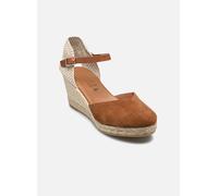 Espadrilles La maison de l'espadrille Espadrille COMPENSE BRIDE BF pour 36 Marron