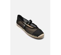 Michael Kors Femme Lynn Ballet Espadrille Flat Thong Sandal String Plat, Signature/Cuir Nappa/Noir, 37.5 EU