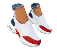 Espadrilles Orthopédiques pour Femmes, Basket en Maille à Plateforme à Coussin d'air, Sudation Detente Basket de Marche À Plateforme Orthopédique Légères et Confortables Loisirs